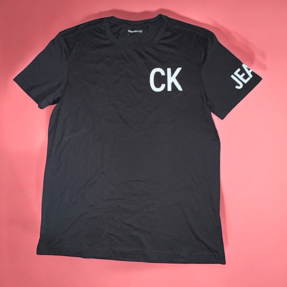 Calvin Klein Jeans Black Medium Tee Shirt. NWOT - Picture 1 of 5